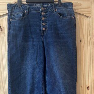 Maurices Jeans Super Hi-rise Wide leg 14 Reg Like New